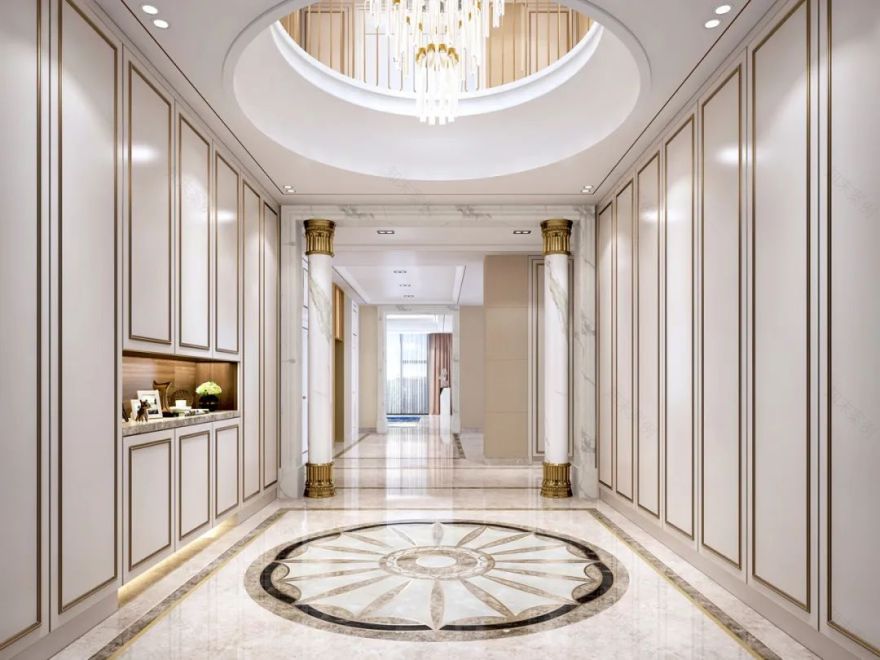 独栋别墅,1700㎡北京丽宫,典雅与现代交融之美丨中国北京丨方鲲国际设计事务所-8