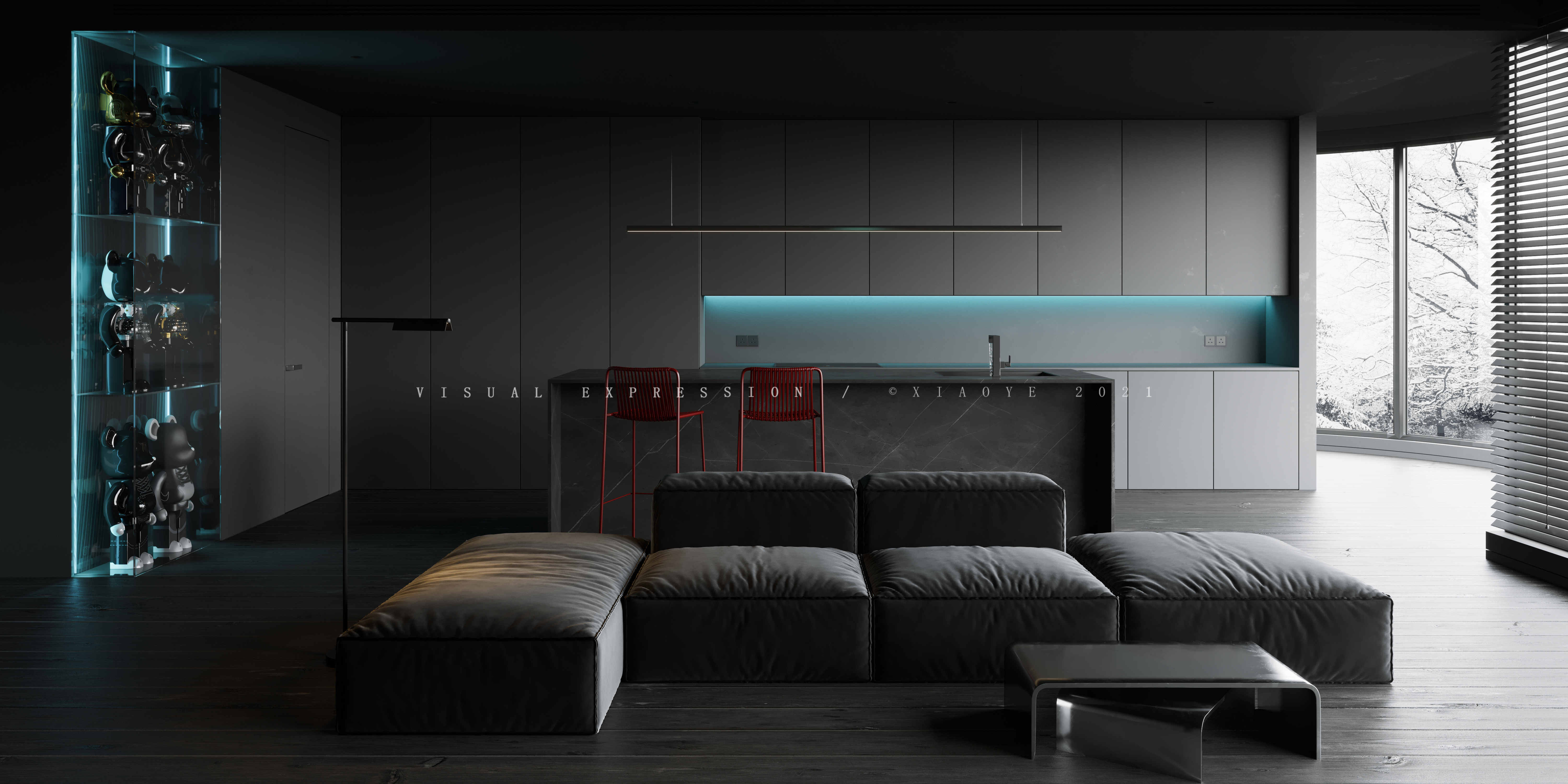 黑色视觉盛宴 · XIAOYE 室内设计作品-3