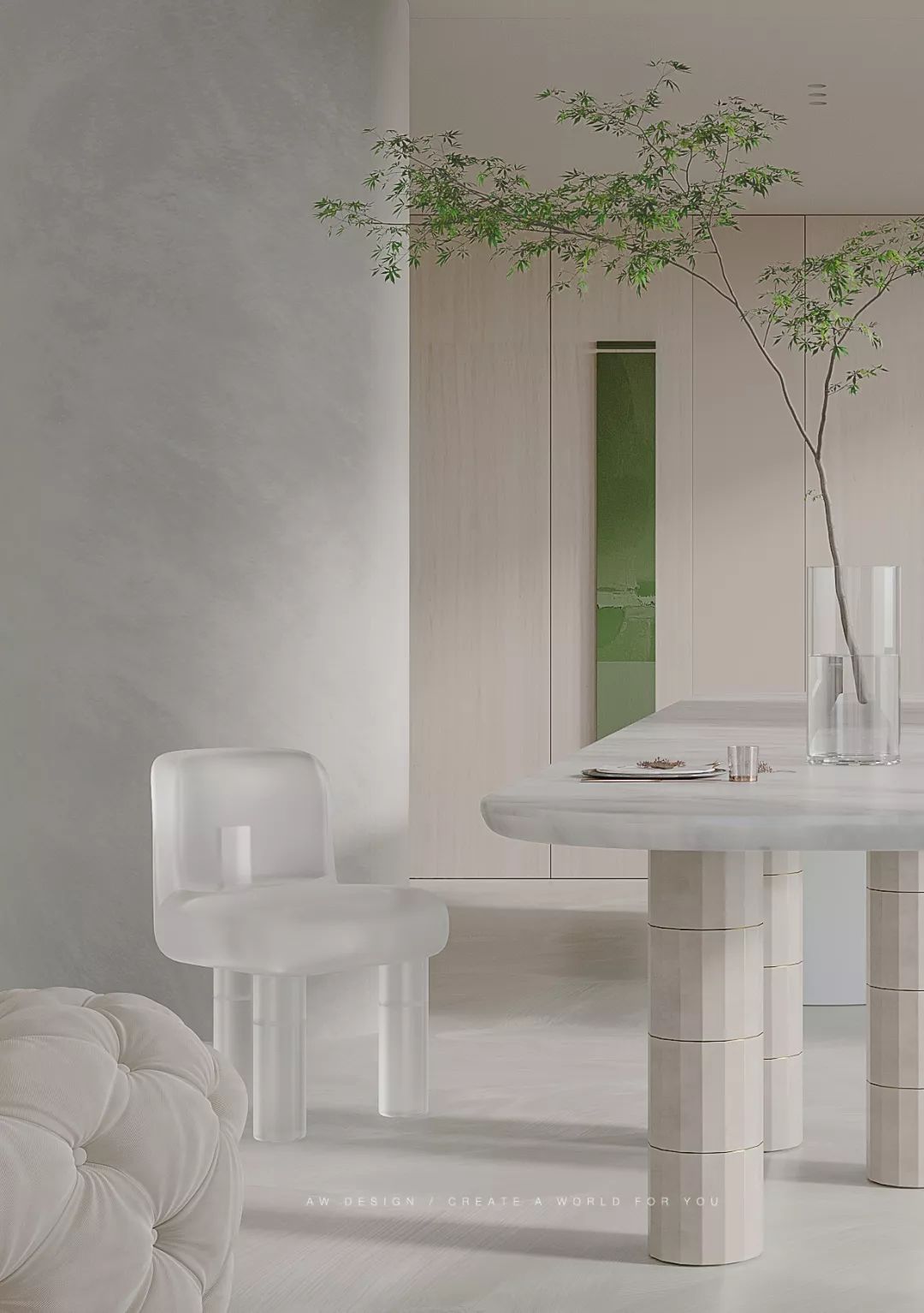 平衡几何与色彩的私宅空间-21