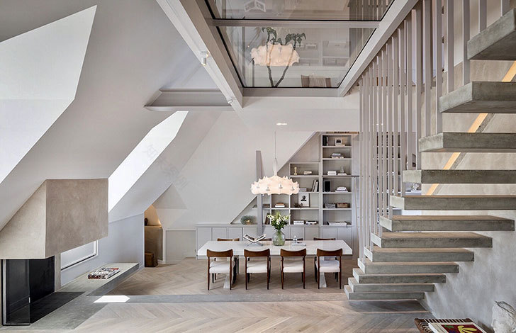 斯德哥尔摩 160 平米现代简约风格顶层公寓-18