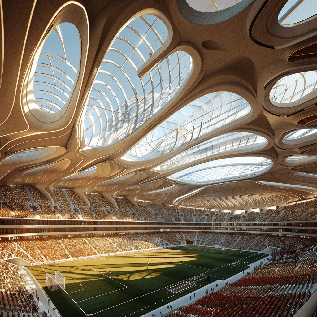 丘比内赫体育场丨卡塔尔多哈丨Green Clay Architecture-14