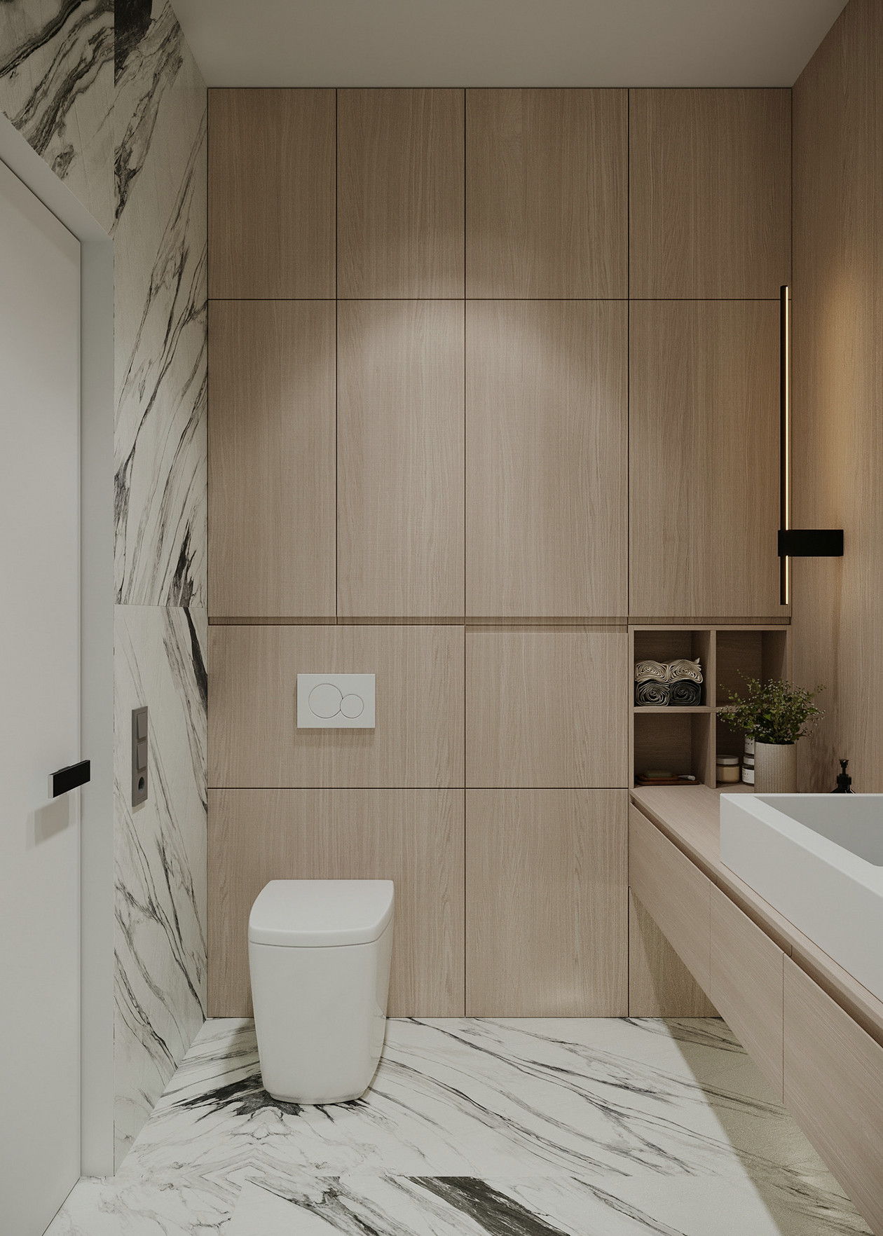 高级灰+橘色室内设计-20