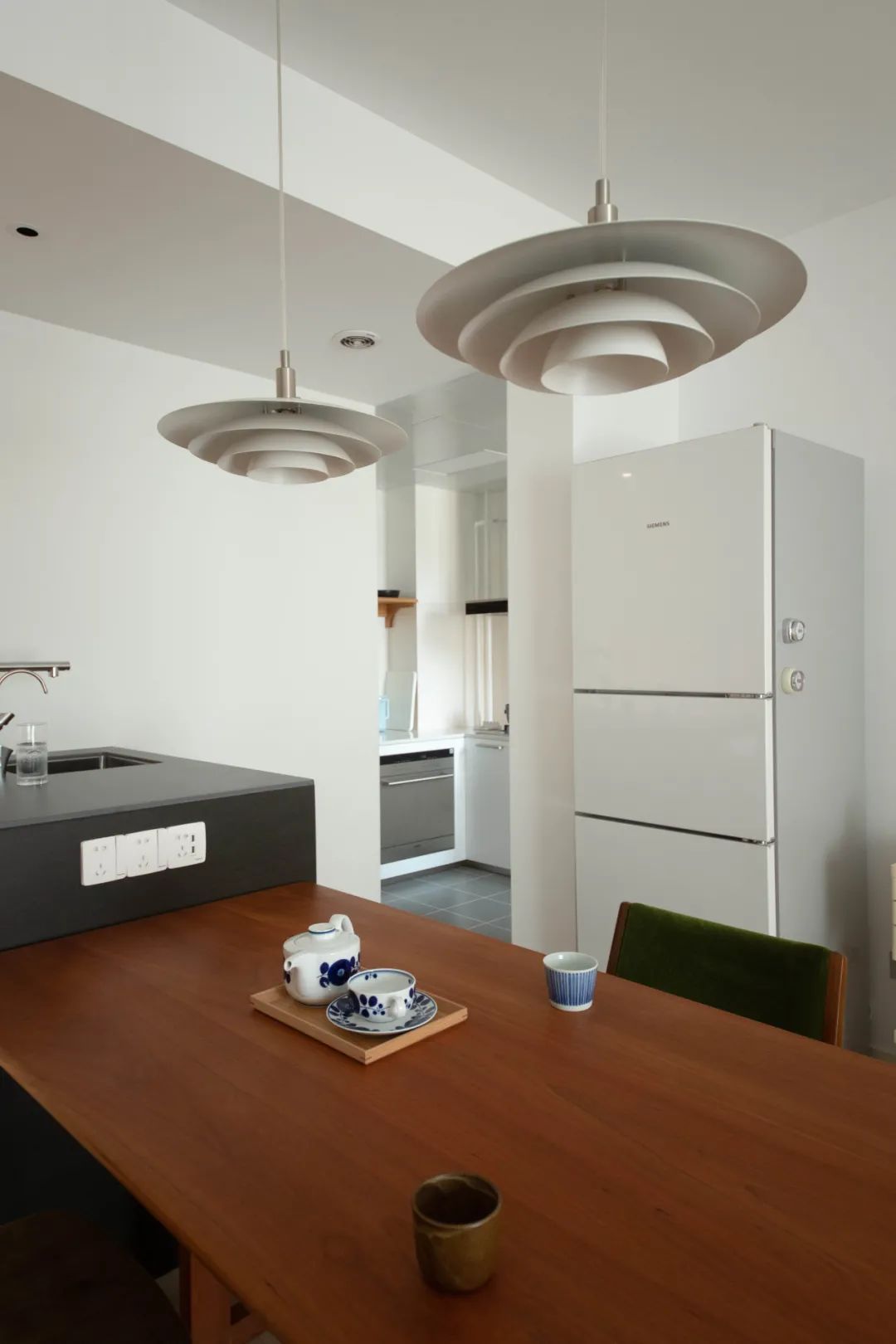 92㎡一人居,起居室,岛台加三分离,满满日系风-53