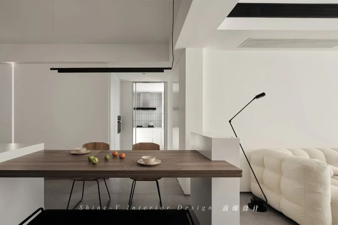 逾白 · 115㎡纯白空间,开放式客餐设计丨中国南京丨熹维设计-45