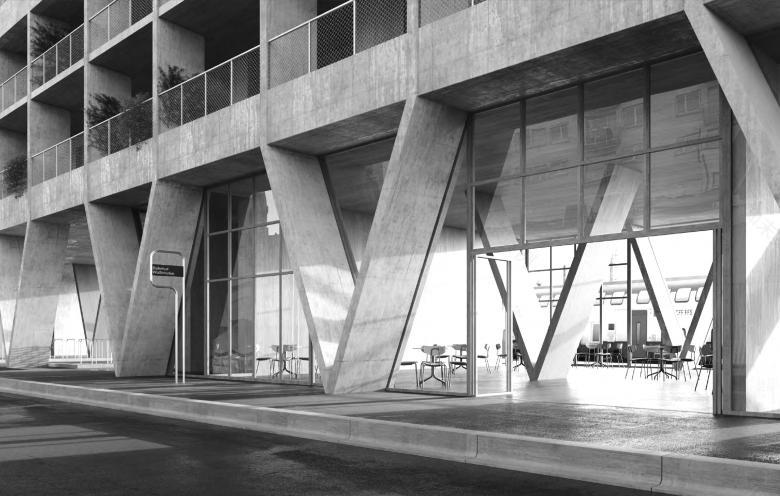 gus wüstemann architects AG丨Invited Competiton, New Train Station and Housing Wollishofen丨瑞士-12