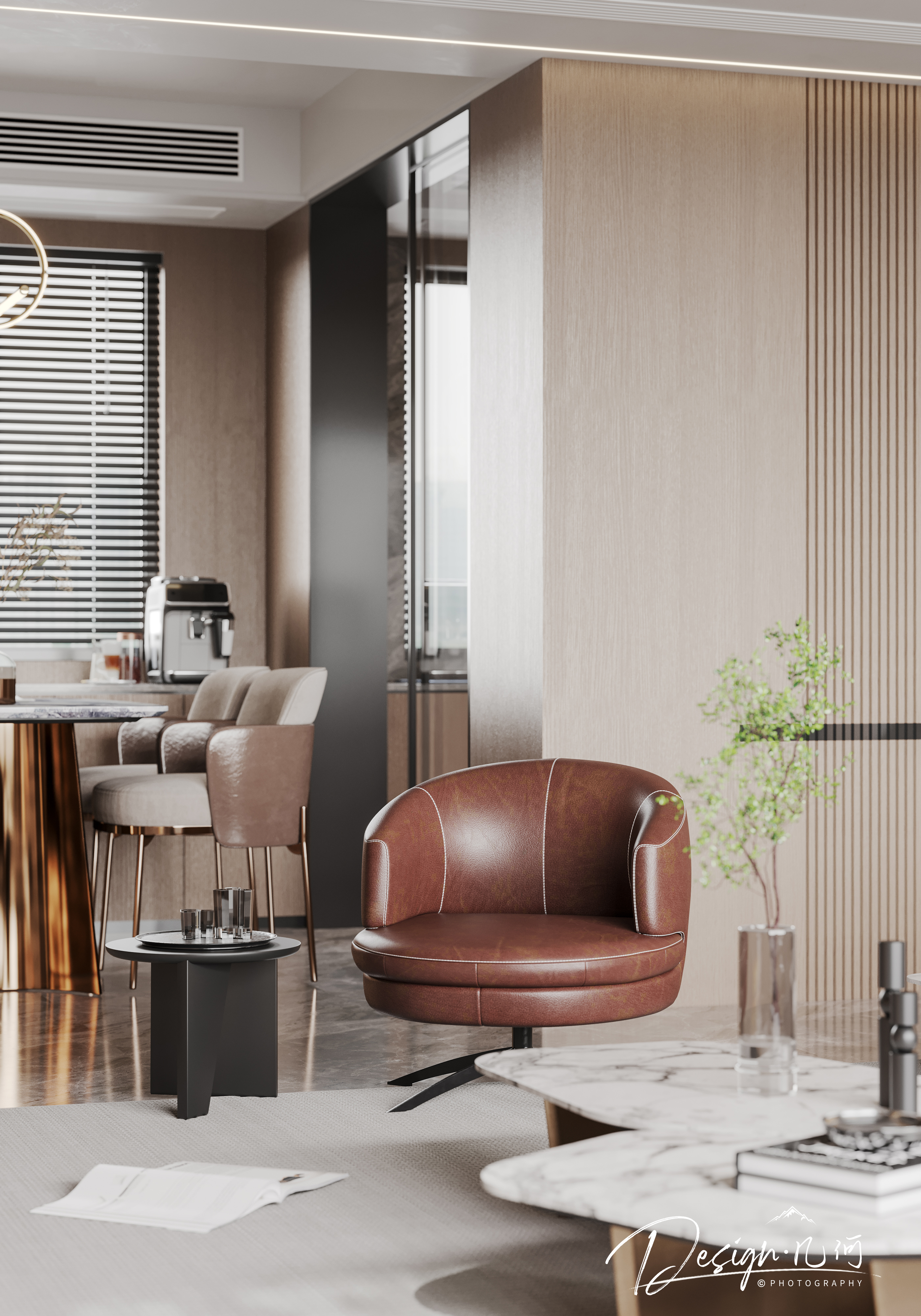 几何空间视觉表现现代意式客餐厅丨几何视觉表现-10