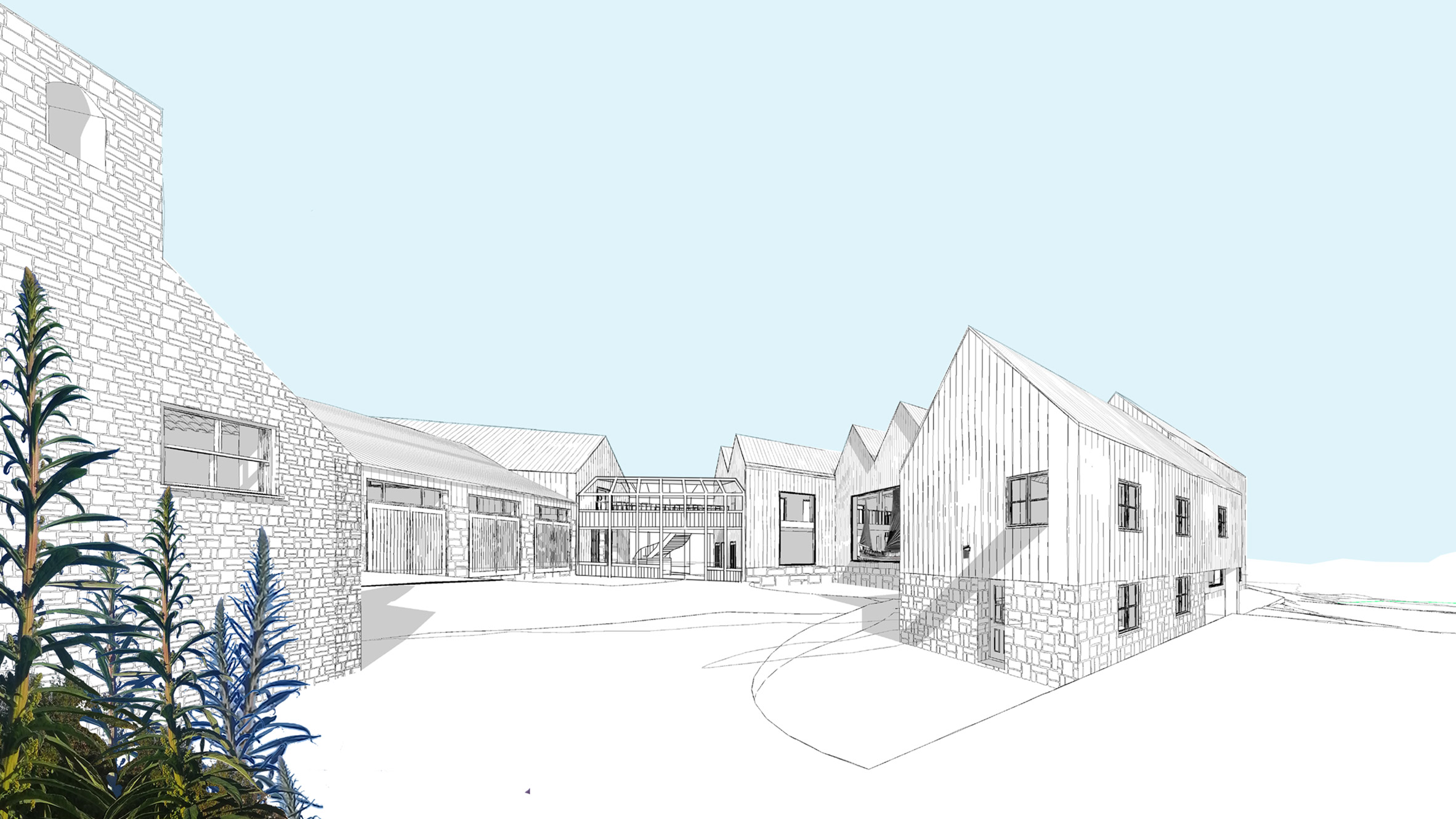 遥远岛屿的文化中心 | Falmouth 大学毕业生为 Scilly 群岛设计社区中心-0