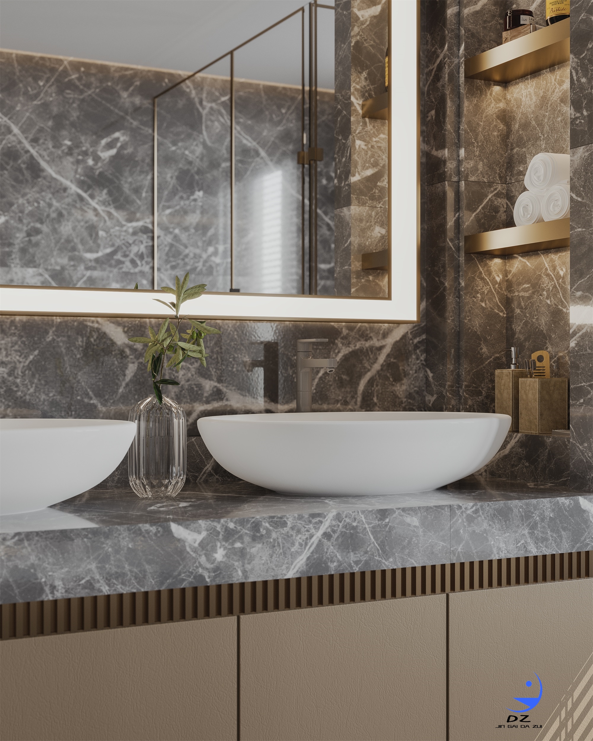 挑空室内客餐厅过道卧室案例分享-7