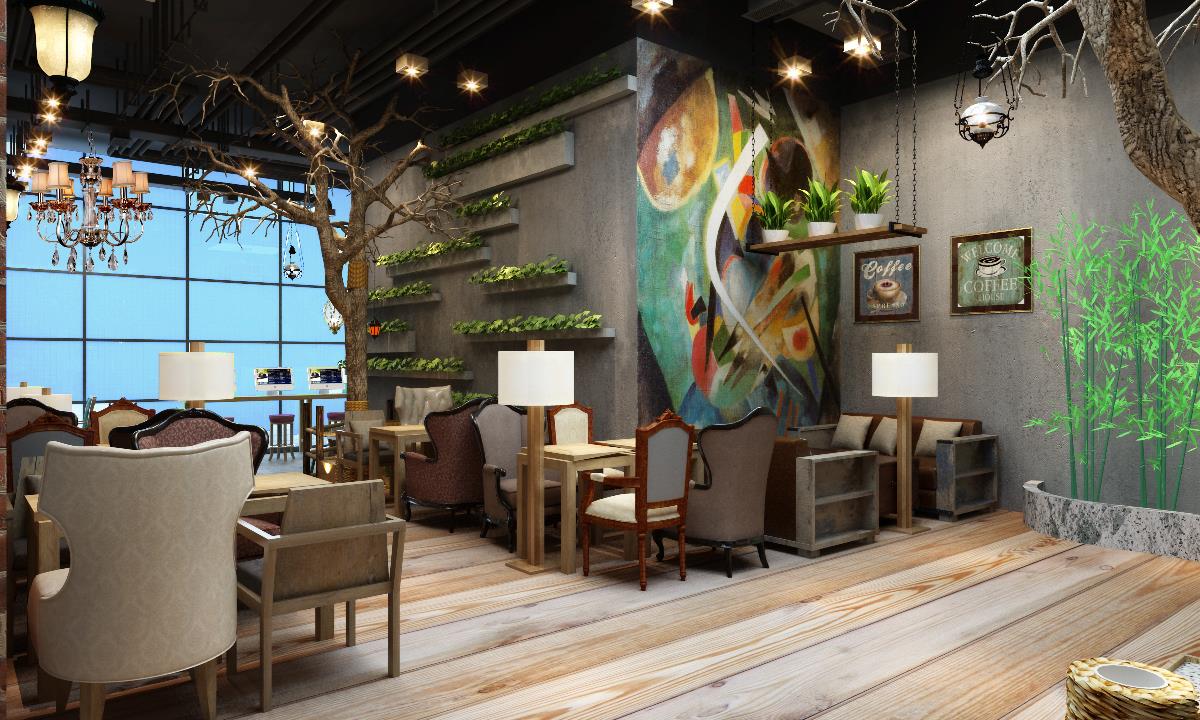 咖啡厅设计——“润咖啡”吉林店-4