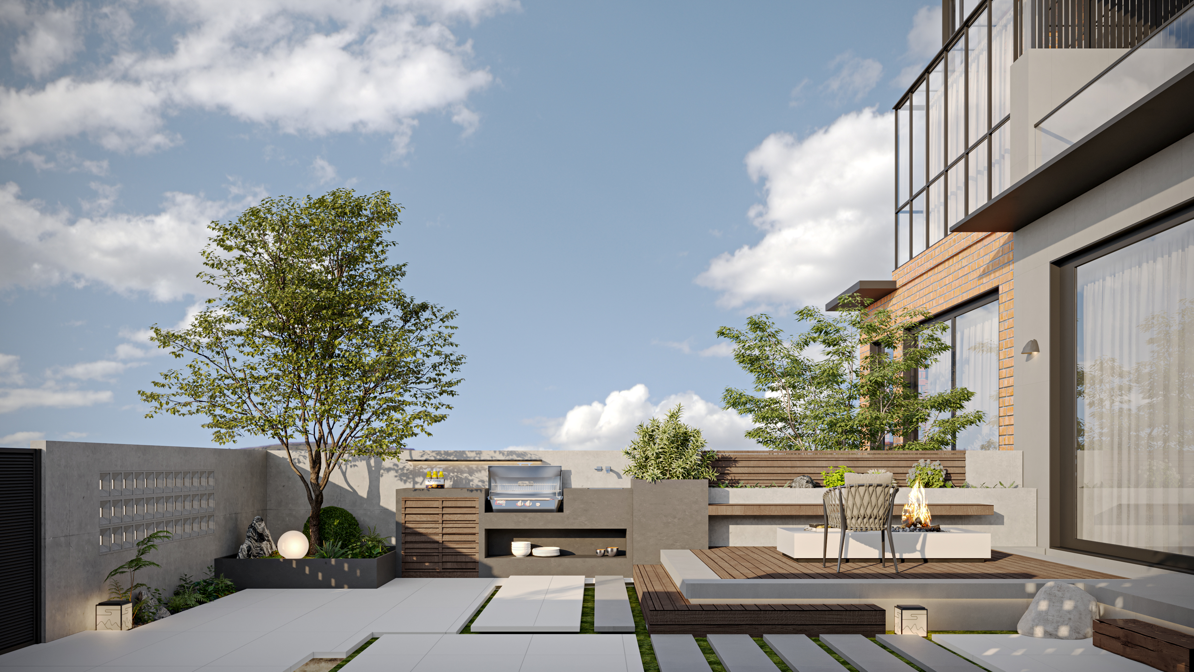 挑空别墅丨晫易视觉-84