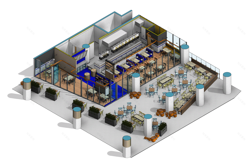 Ribs & Burgers · Bella Vista 餐厅设计丨澳大利亚新南威尔士丨Design Partnership Australia-82