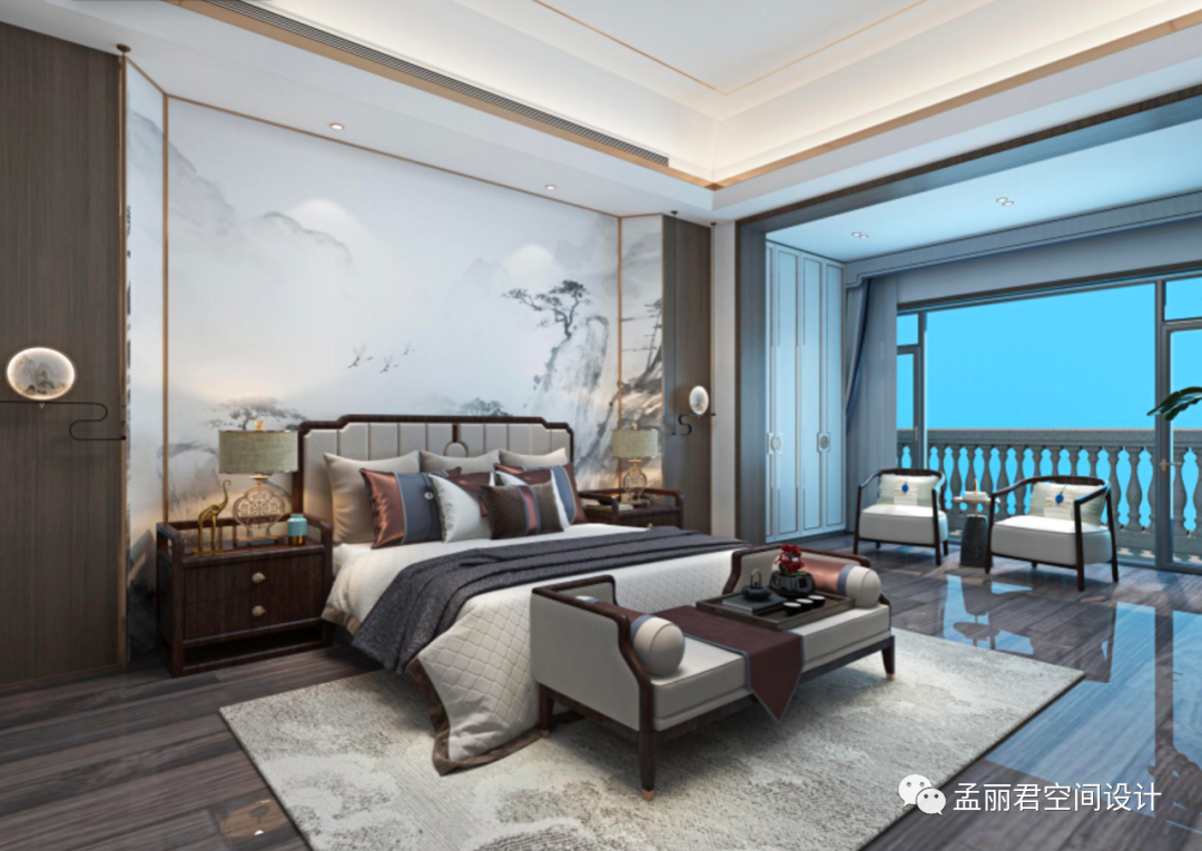 绿城玫瑰园别墅 · 中式轻奢的诗意生活丨中国淄博丨孟丽君空间设计-15