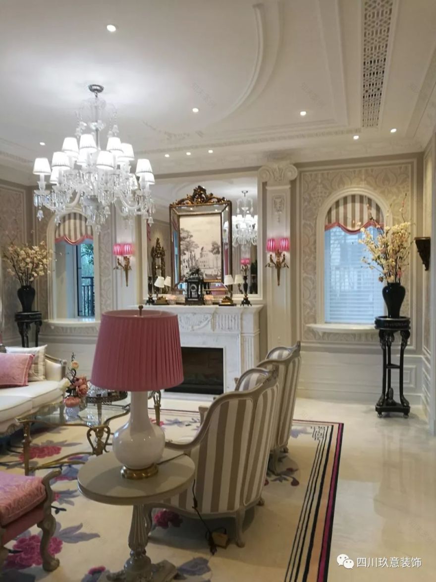 法式庄园“粉红佳人” | 玖意设计的西昌自建别墅-58