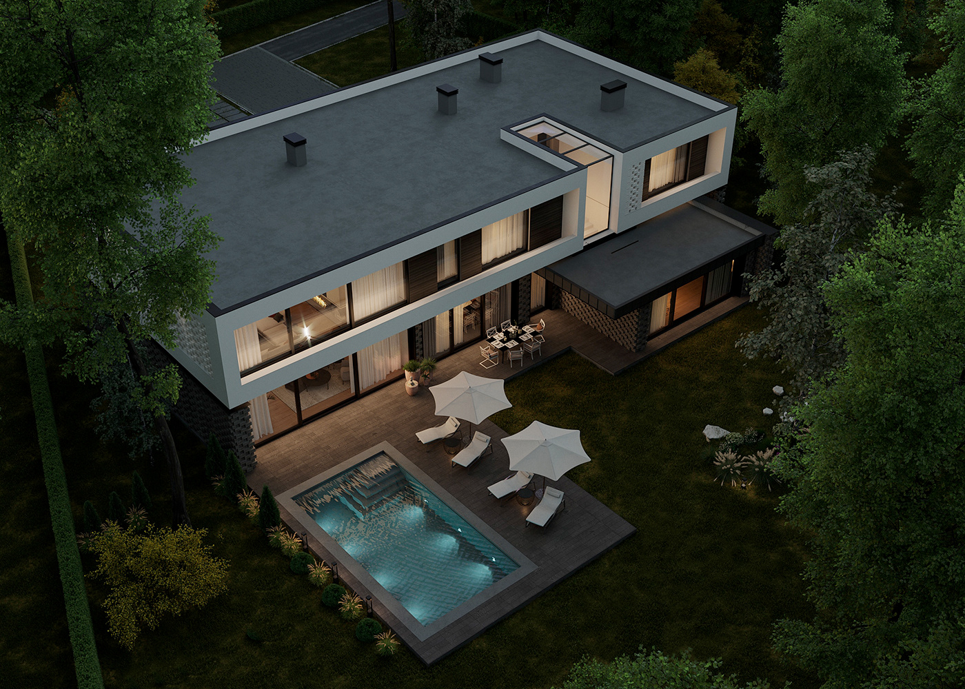 FN House · 极简别墅设计丨乌克兰哈尔科夫丨Maksim Muratov 等-12