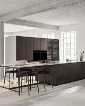 Vipp 新品 V2 厨房 | 德意志石材与欧洲黑橡木的雅致结合