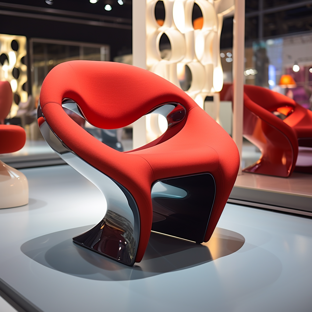 红色异形椅子-18