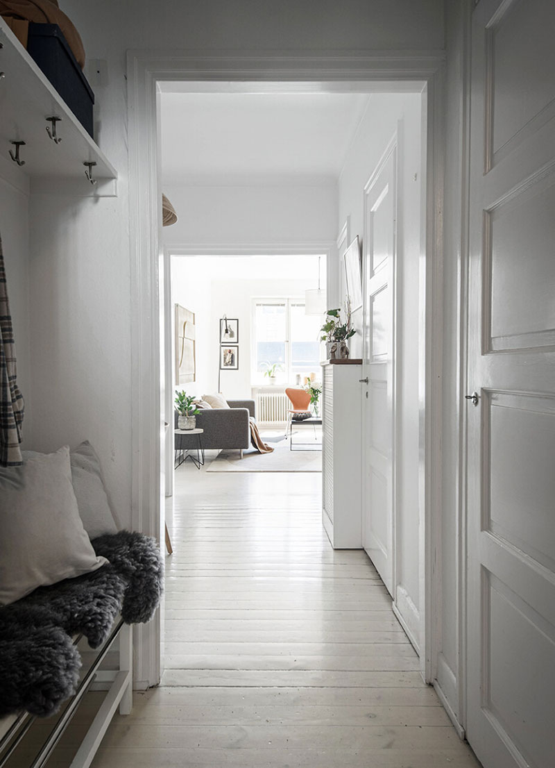 斯德哥尔摩 44 平米全白空间现代公寓设计-9
