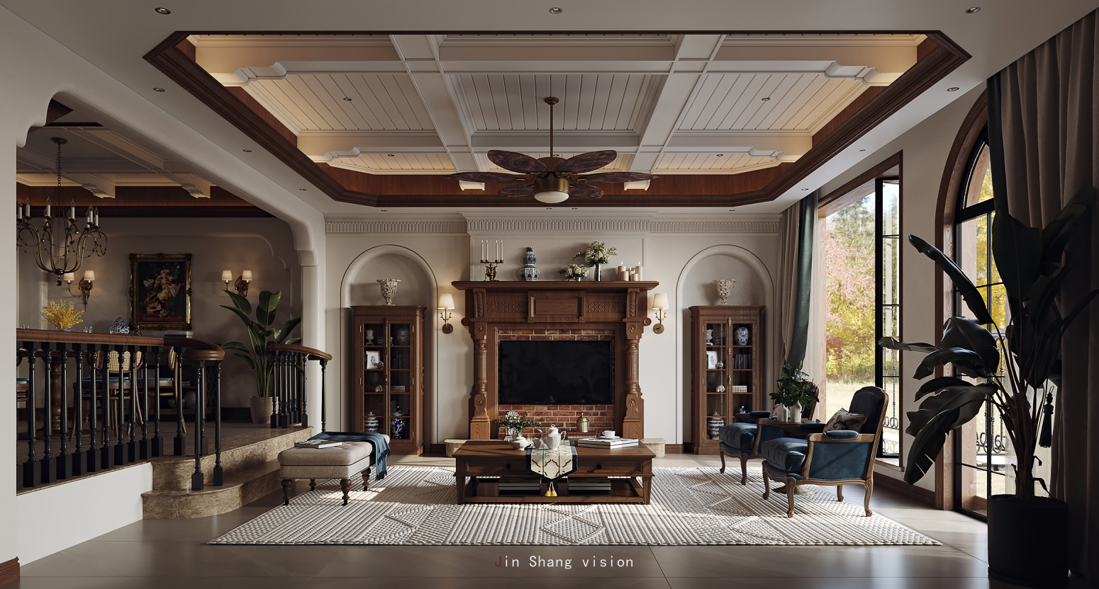 大宅设计 混搭风-8