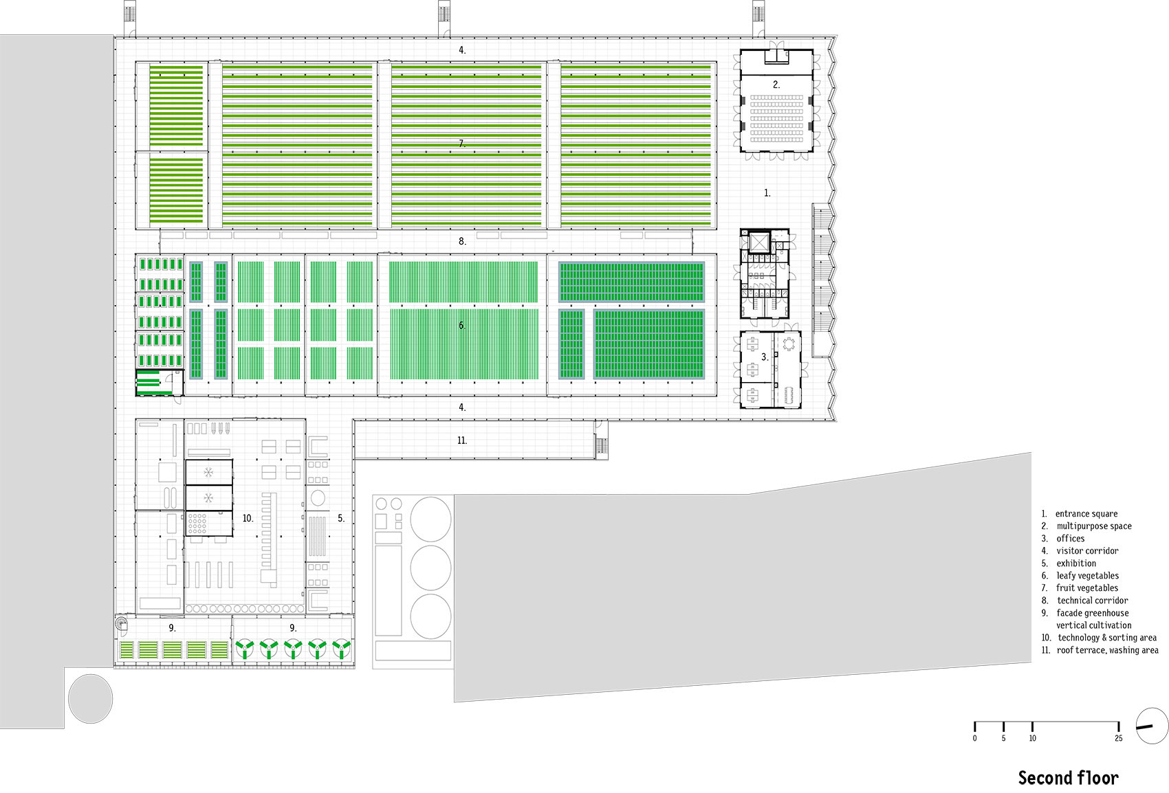 Agrotopia屋顶温室&城市园艺研究中心丨比利时-95