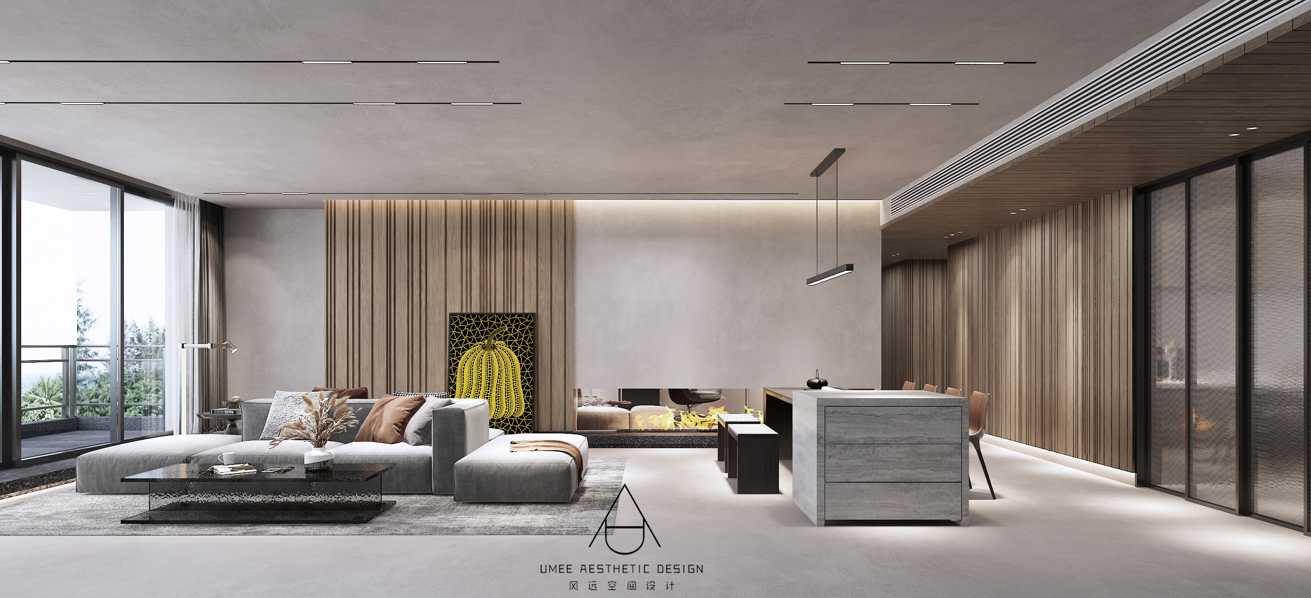 原木微水泥打造医美精英之家丨中国广州丨UAD-17