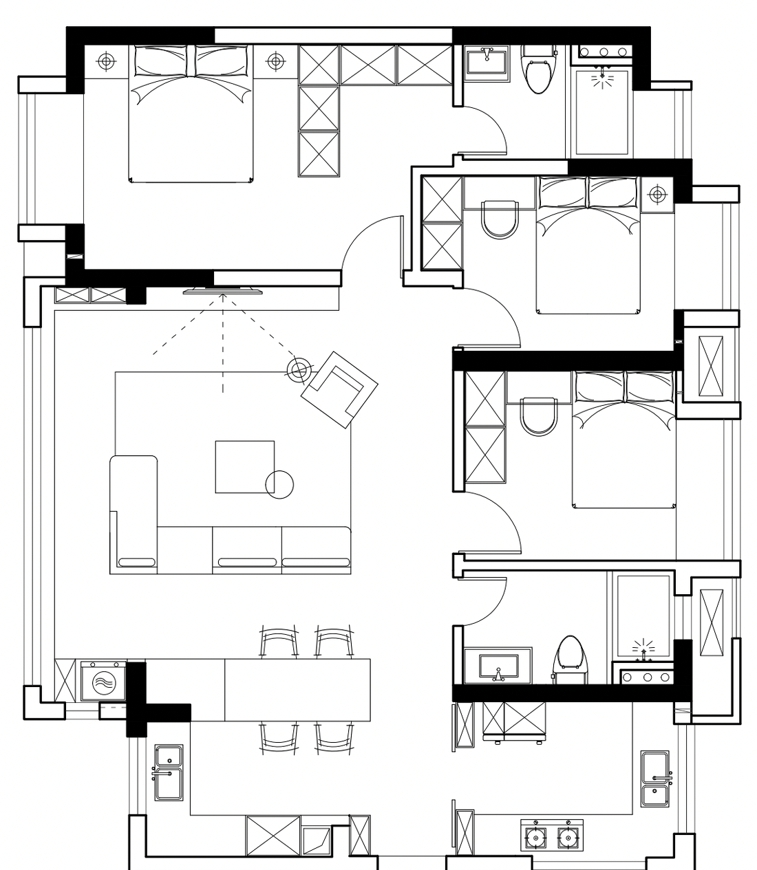 诗意江景私宅 · 现代主义的温馨栖居艺术-35