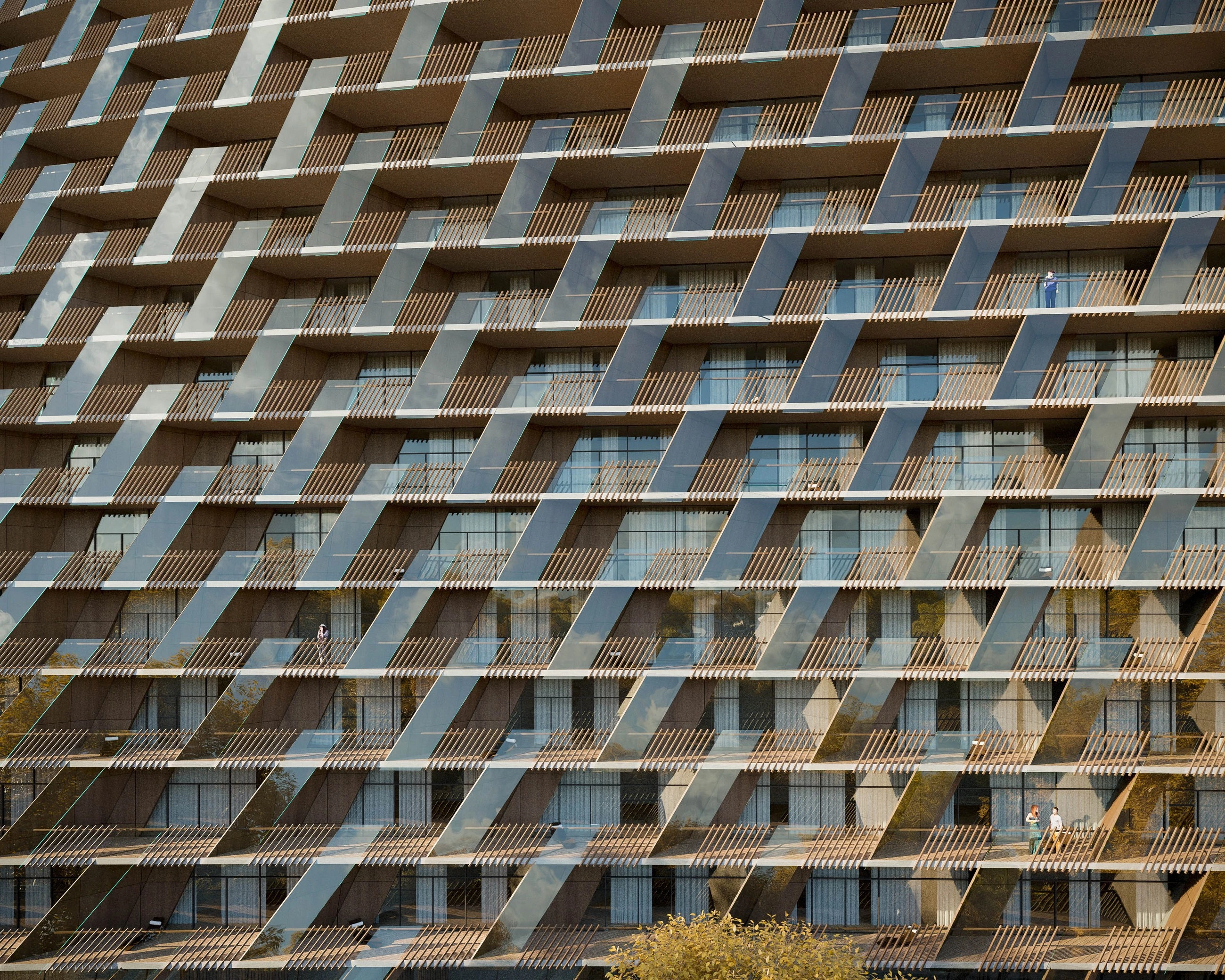 莫斯科河畔丽笙酒店，绿色环保的现代设计-24