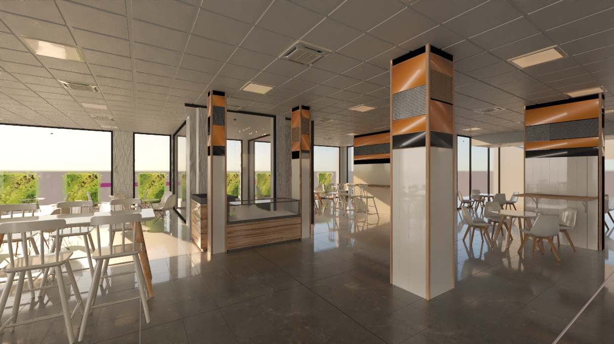 加油站的美食广场和商店设计 · 突尼斯-15