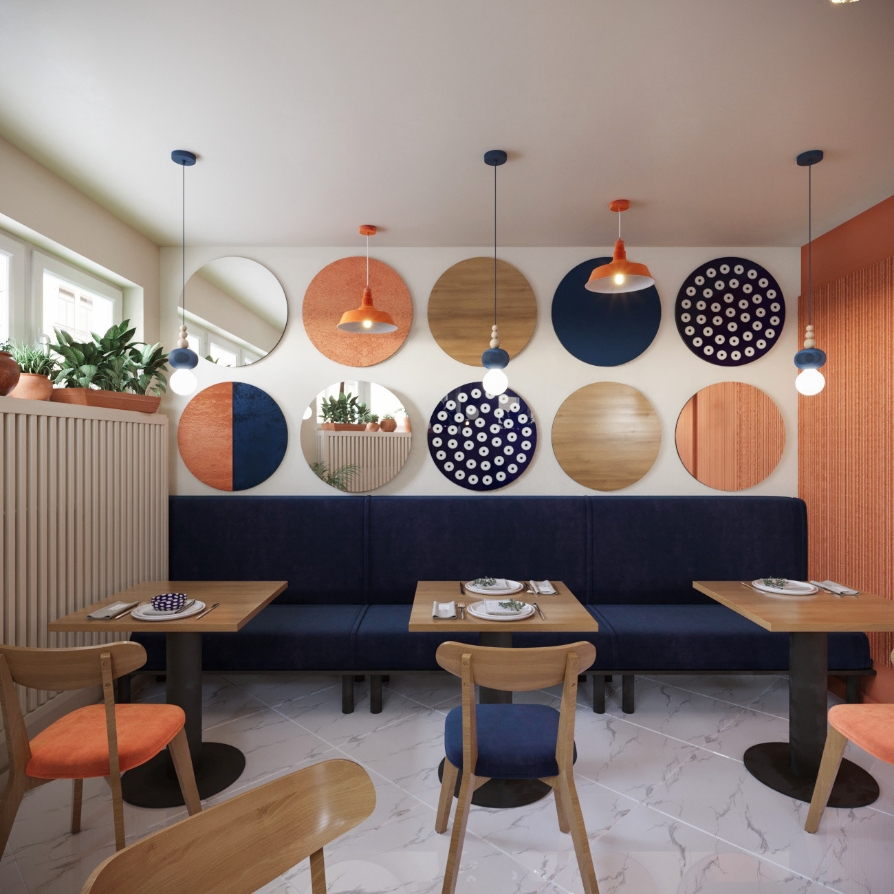 Café in Ustroń — 3D Interior Visualization-5