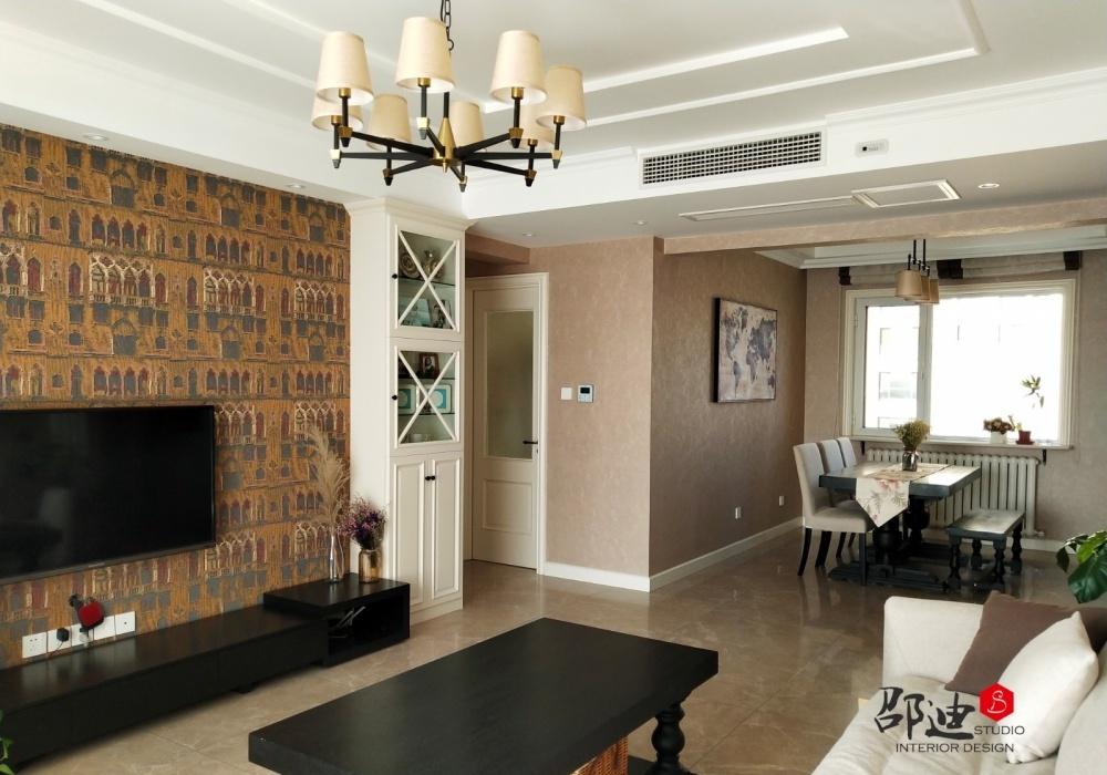 138㎡美式混搭实景展示,旧家具新用打造收纳空间-8