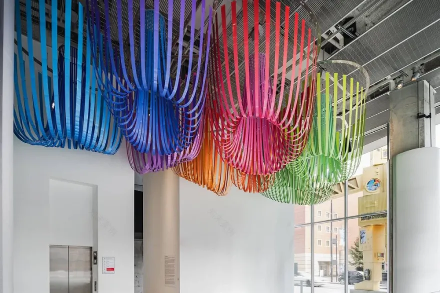 Gravity’s Rainbow纸质悬挂装置丨美国辛辛那提丨SOFTlab-1