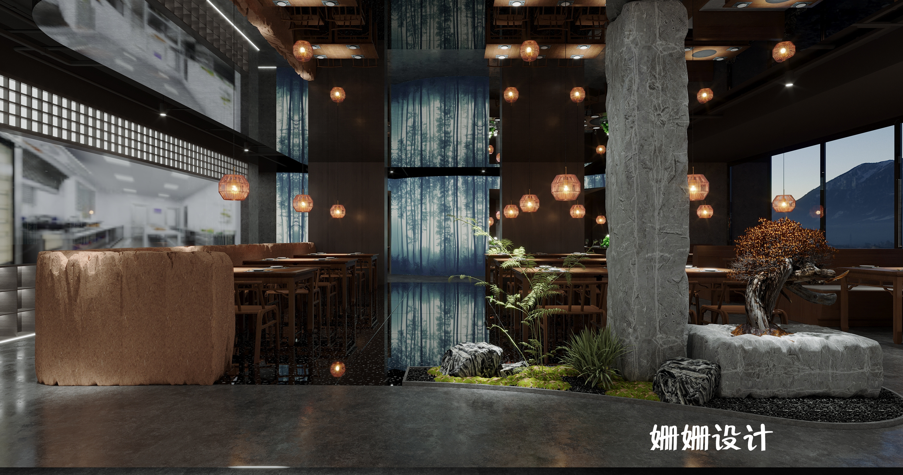 羊先生高端餐厅--餐饮空间-6