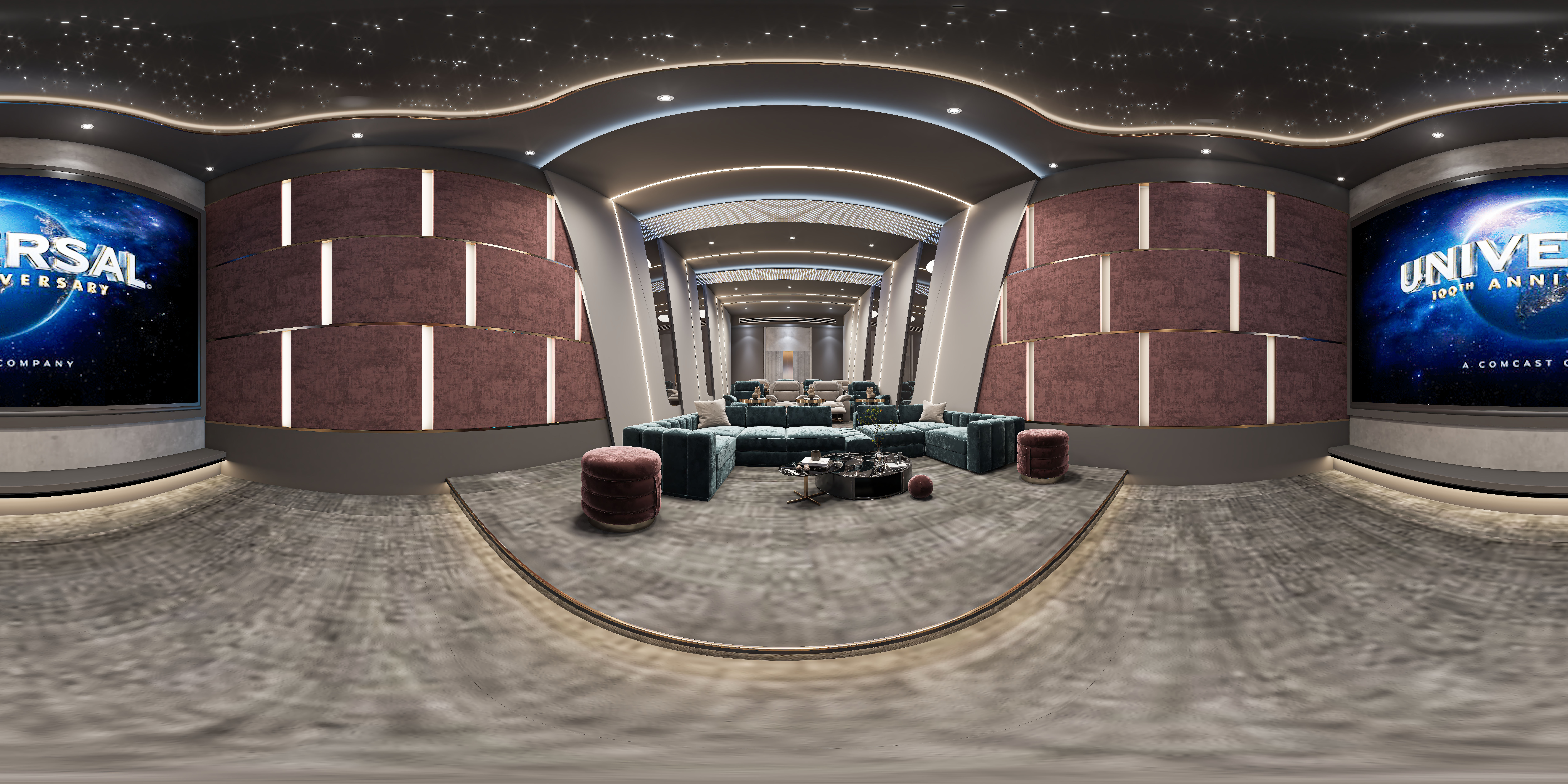 LUXURY cenima room design in palace in KSA-8