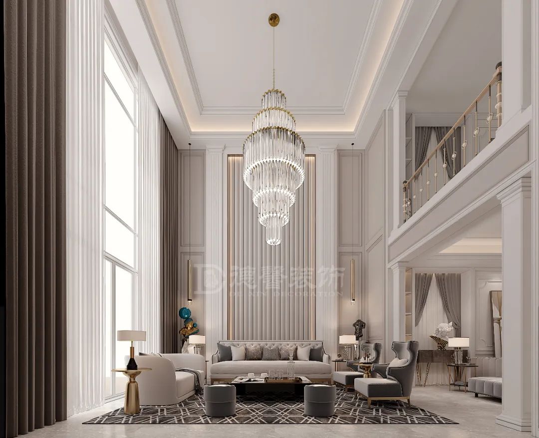 现代法式别墅设计,打造丰富空间层次-20