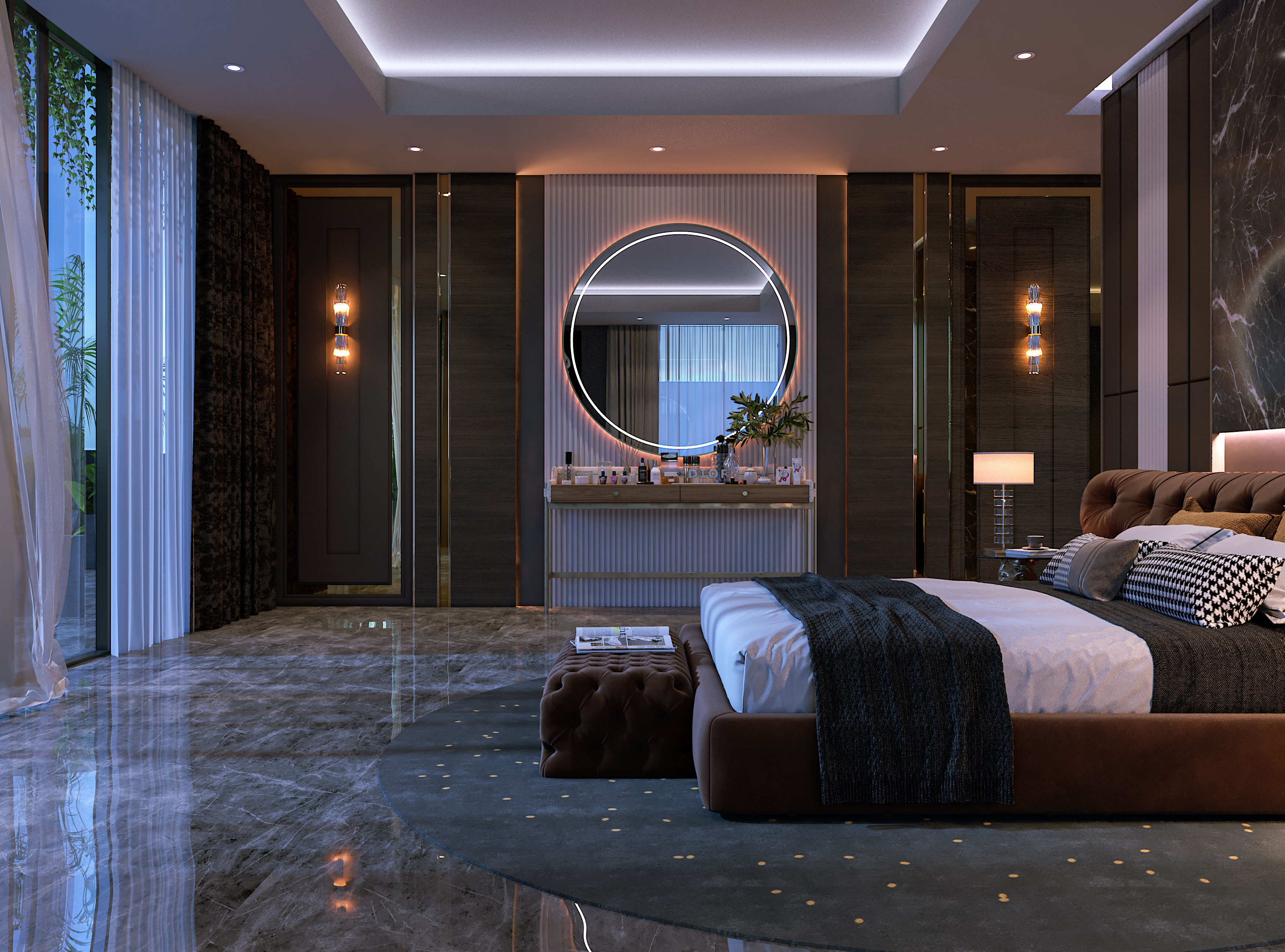 MODERN MASTER ROOM SECTION (DARK MOOD)-8