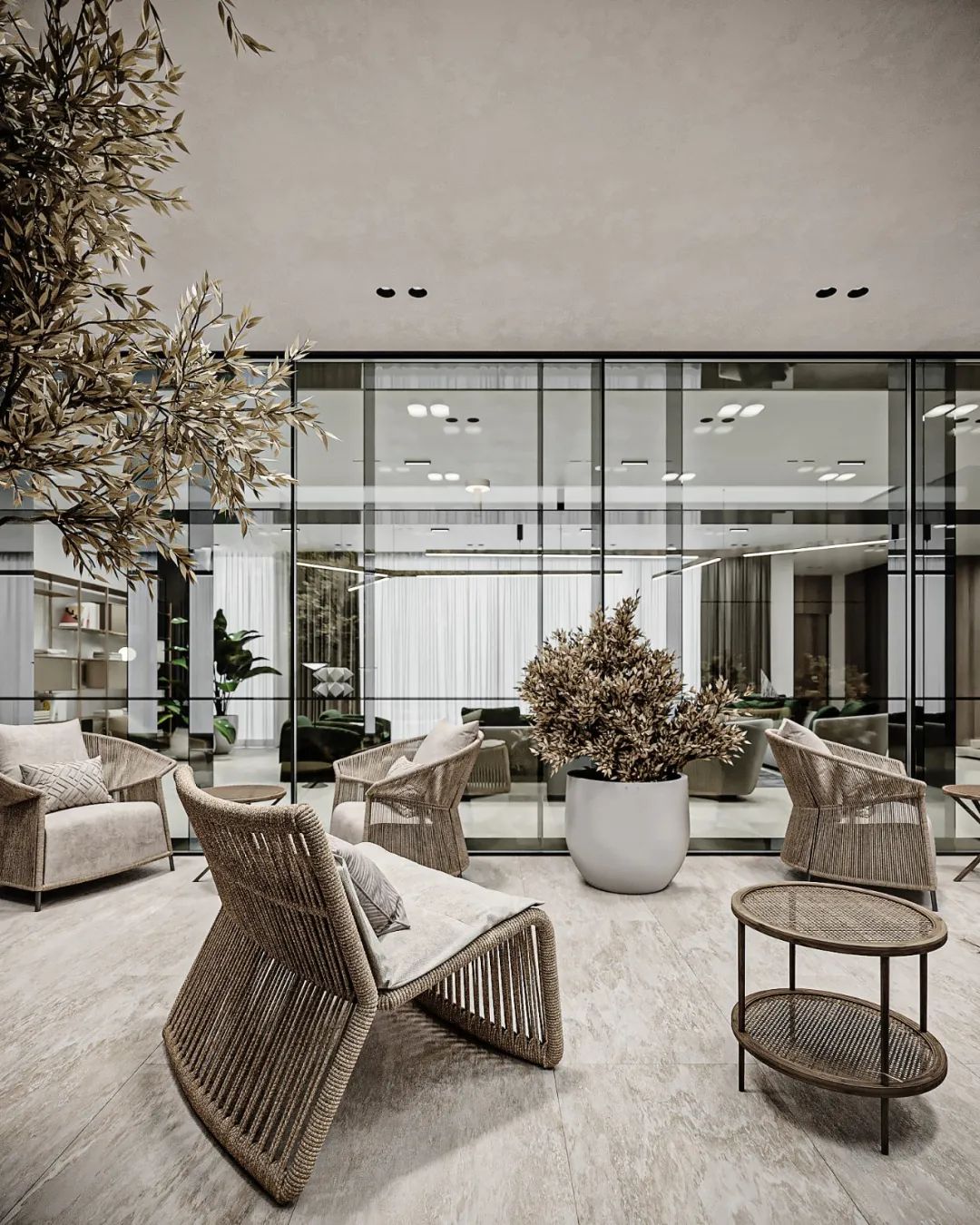 735㎡现代极简别墅设计丨LeQB Architects-7