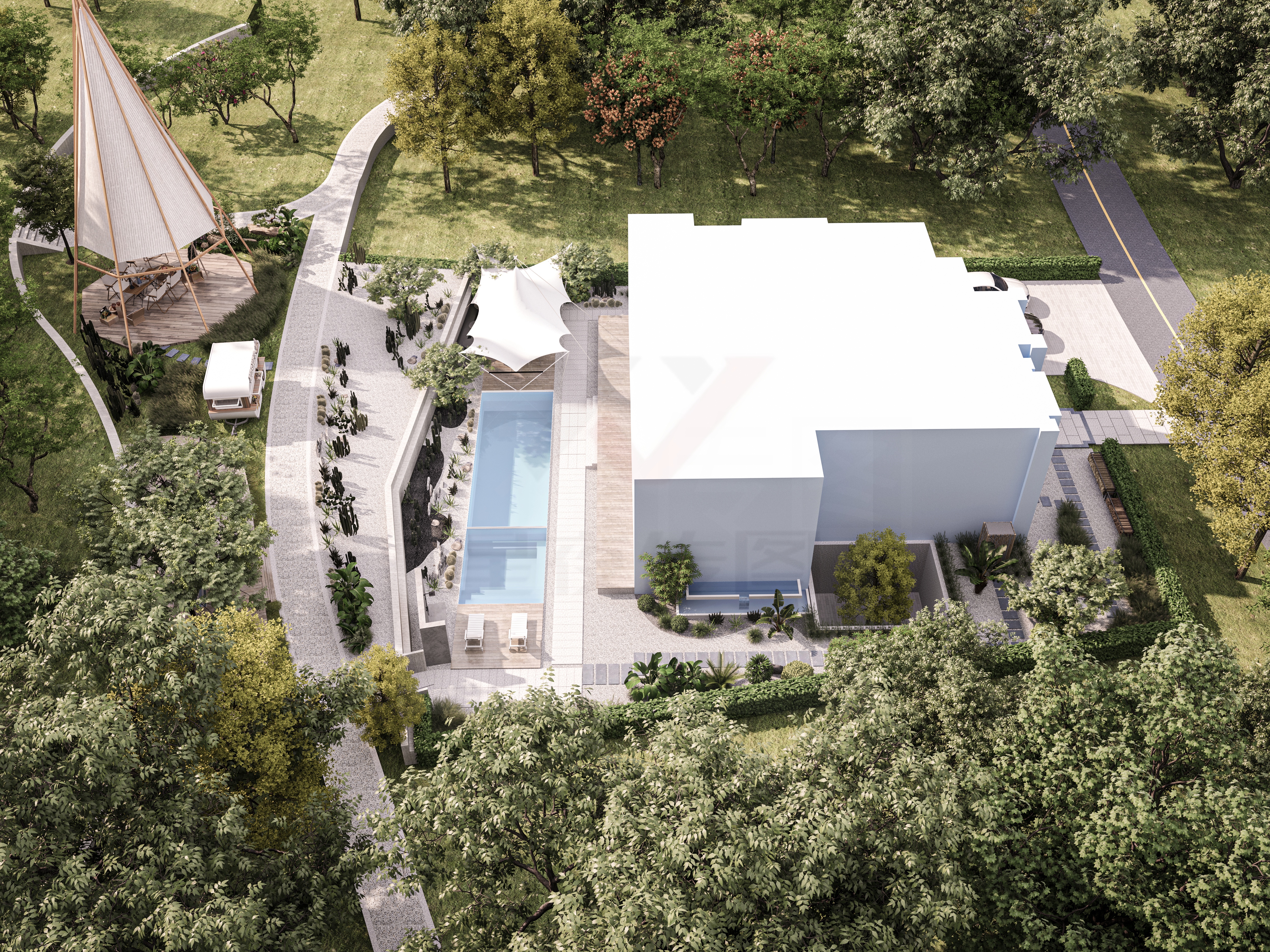 这样的别墅你喜欢吗？别墅效果图-1