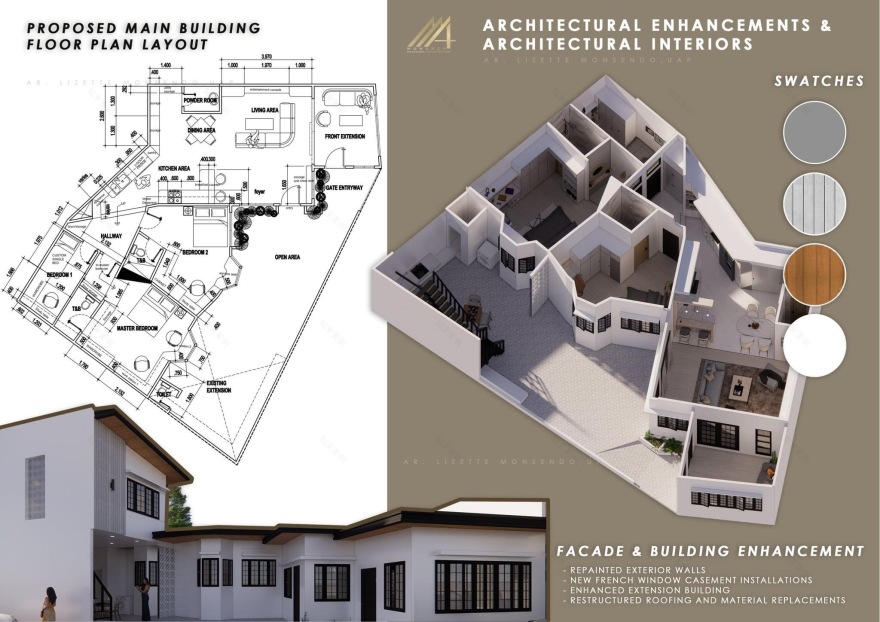 DPLS 住宅·建筑室内设计丨菲律宾达沃丨MONARCH ARCHITECTURAL DESIGNS-10