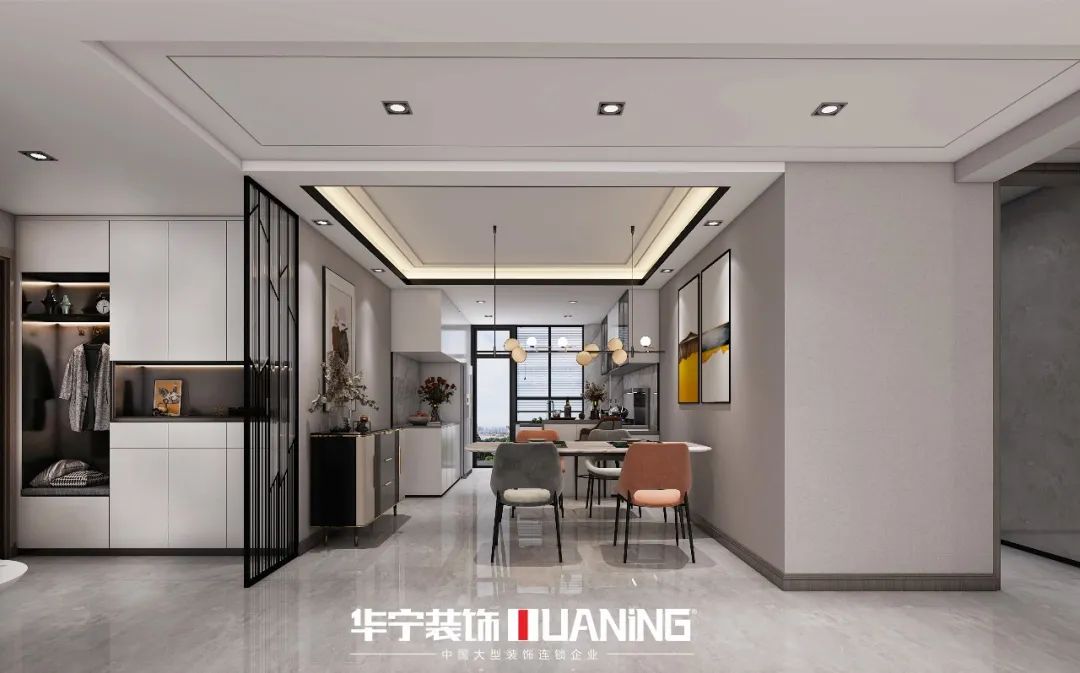 广东华宁装饰 | 古工作品「市值三区」现代风格，温馨雅致-67