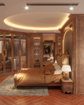 phòng ngủ cải tạo tân cổ điển