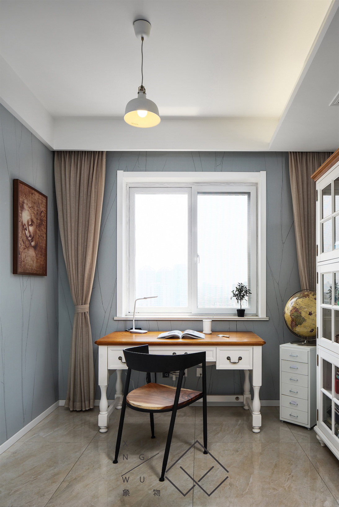 南京华侨大厦混搭风公寓设计，中国红点亮大空间-20