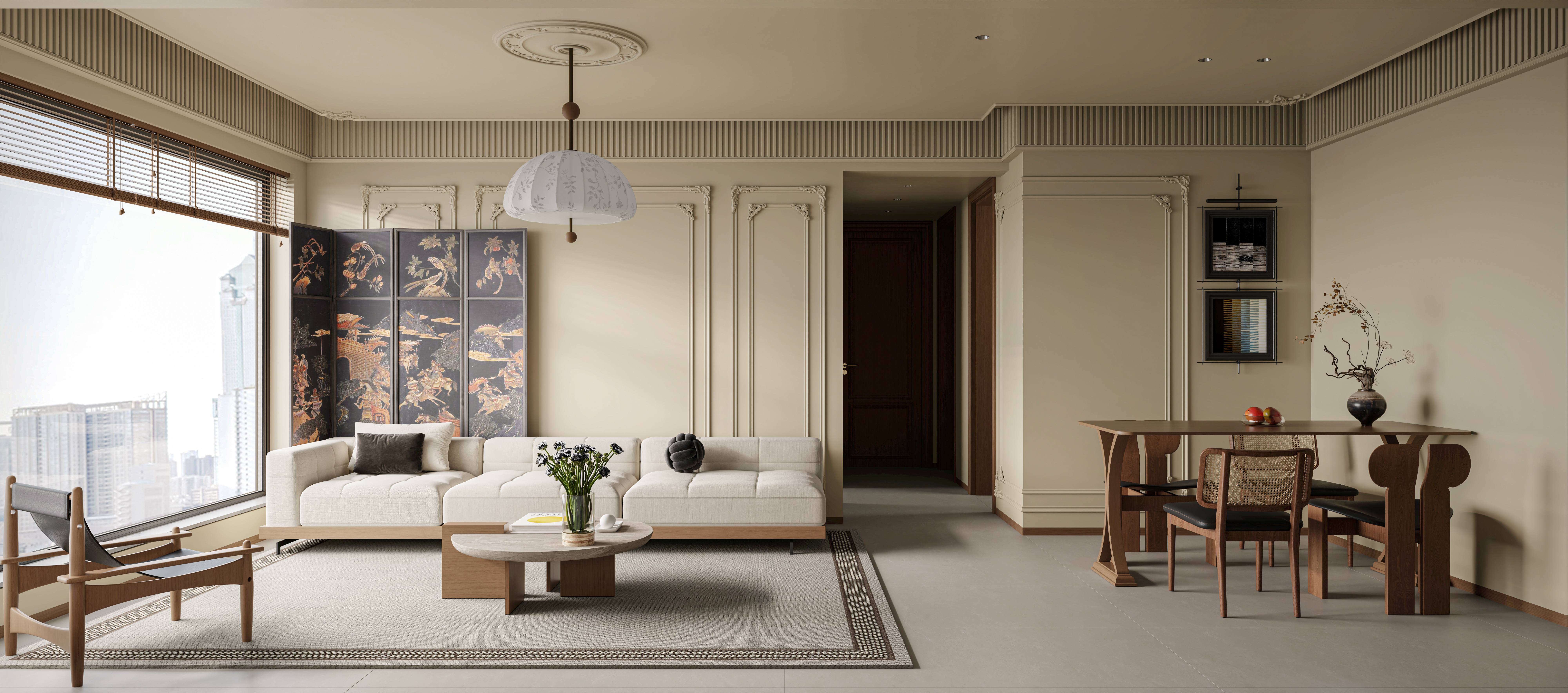 近期渲染  中古温馨小家-8