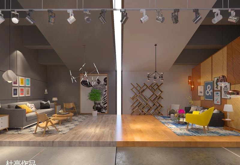 会展中心家居工厂店“穿越色度的展厅”-4