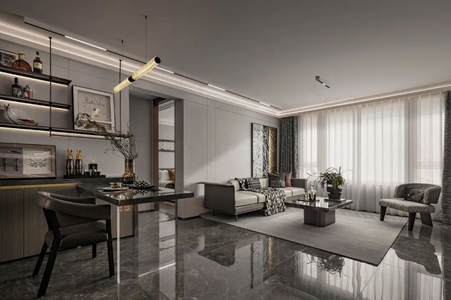 龙湖蓝岸郦城项目丨中国青岛丨杭州优境建筑装饰设计有限公司,北京靳朝晖设计有限公司-56