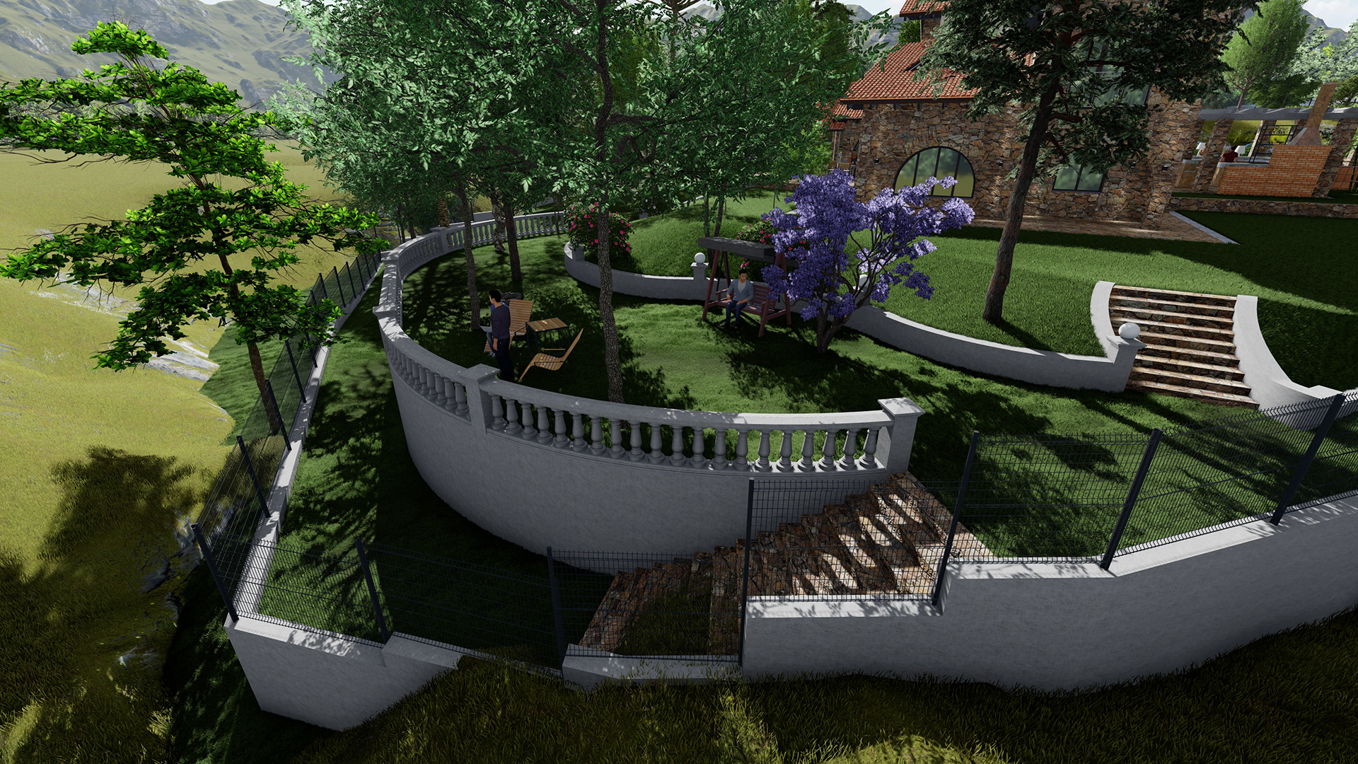 三层住宅室内外设计项目丨西班牙巴塞罗那-71