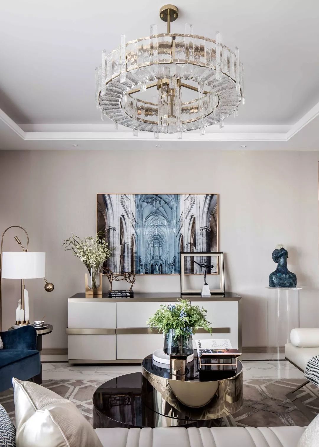 武汉江山境样板房 | 灵魂蓝调的优雅空间-21