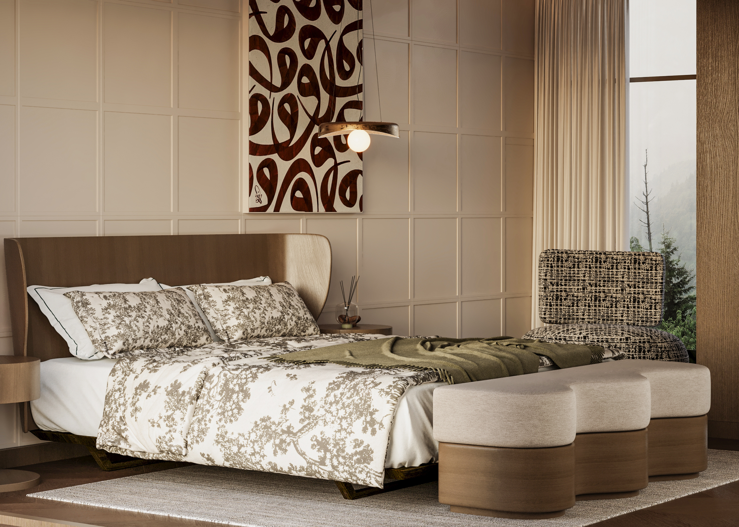 温馨的卧室设计丨Maryam Elnakeeb-14