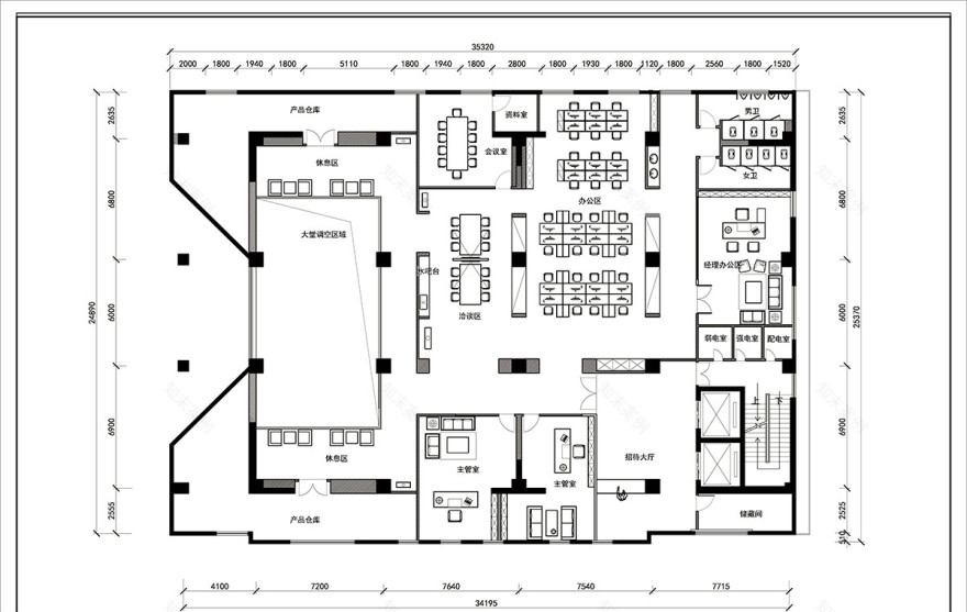 百兴科研楼 陈建春室内设计事务所-1