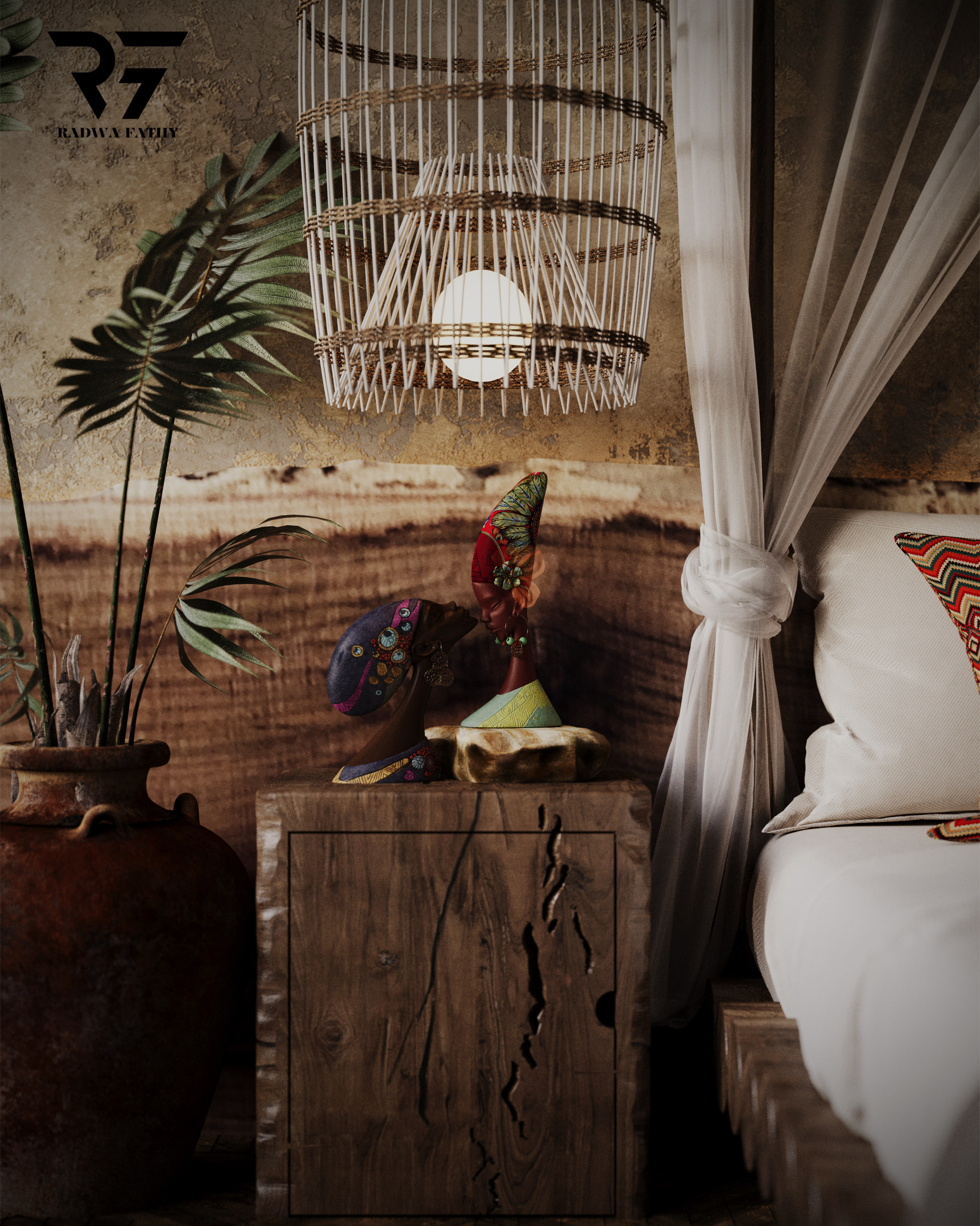 African bedroom-6