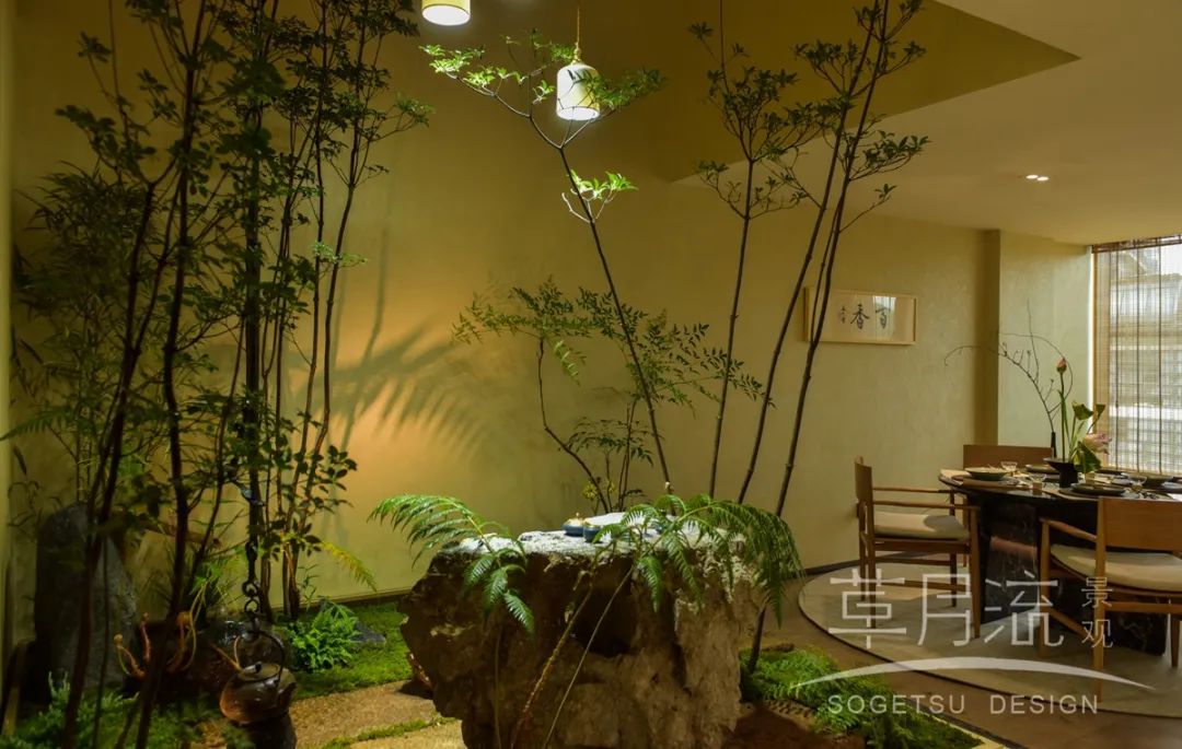 镜像西湖 · 室内庭院设计丨中国杭州丨草月流景观-6