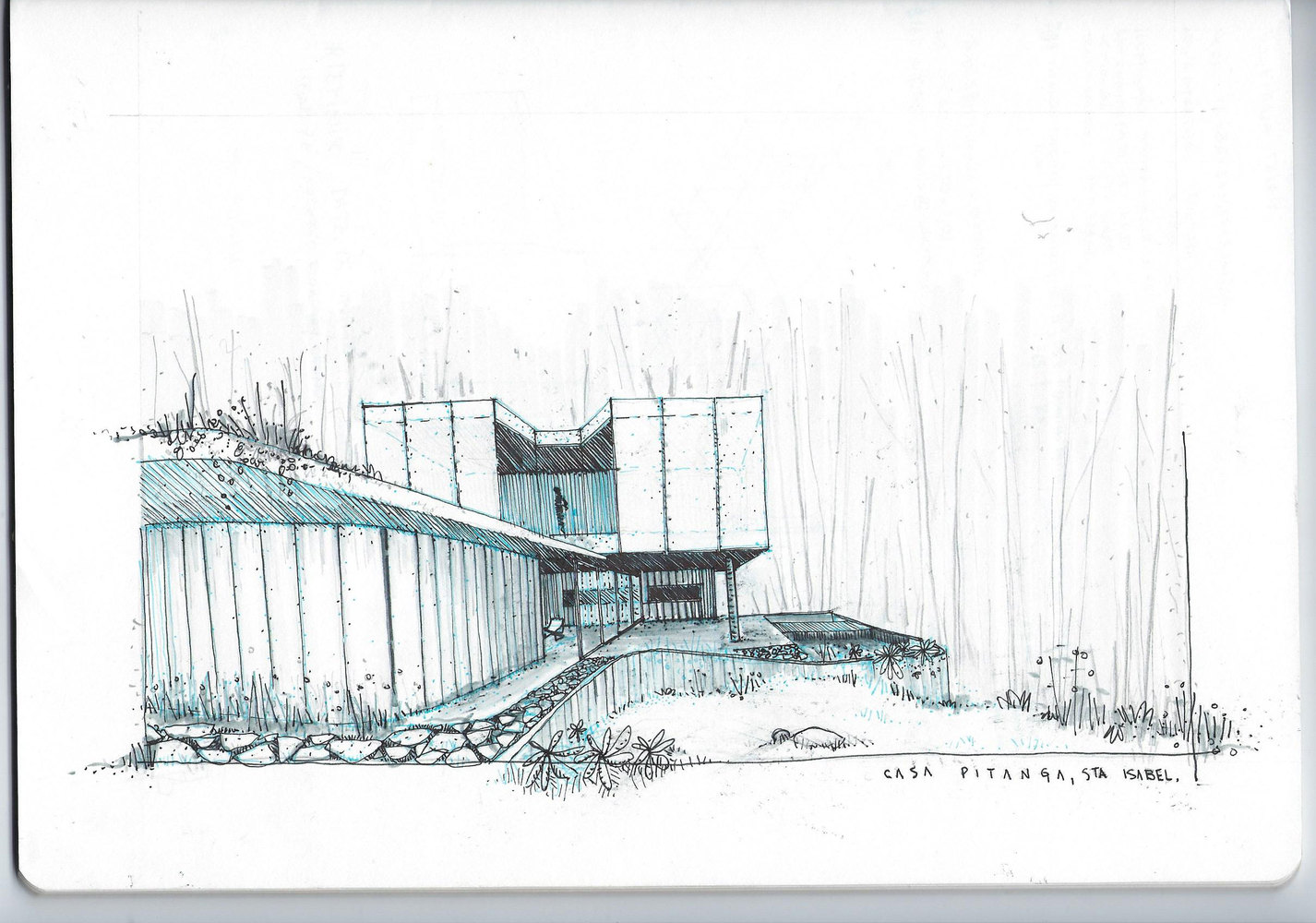 巴西 Pitanga House 森林现代混凝土别墅丨Estúdio BRA-60